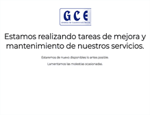 Tablet Screenshot of gce.es